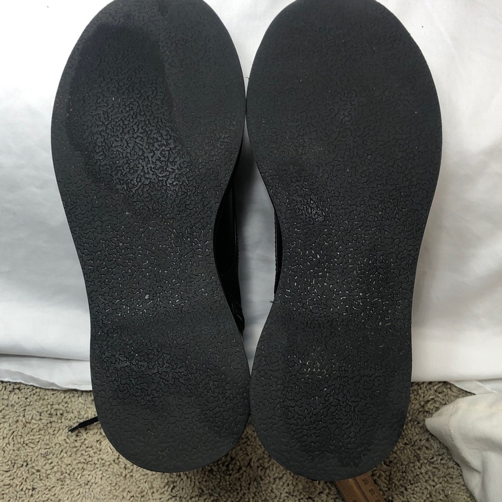 Urban Outfitters Gemma Utility Wedge Black Combat Boots, Women’s Size 9 - Picture 5 of 12